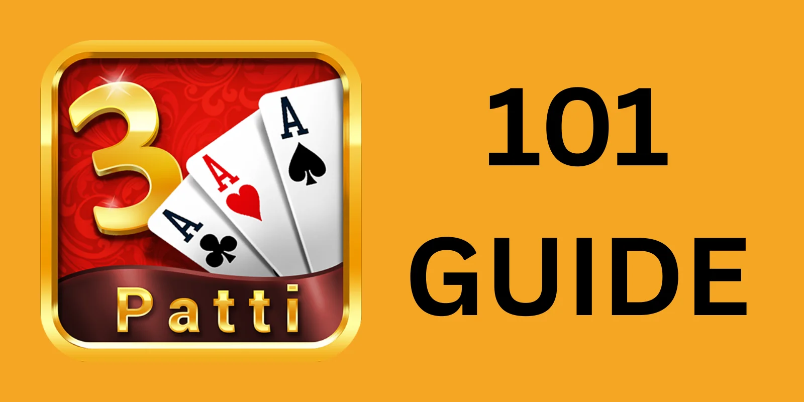 Three Teen Patti cards fanned out on a green felt table with casino chips representing the complete guide to playing Teen Patti on CricBet99